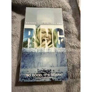 The Ring Horror VHS Tape 2003 Naomi Watts Transparent Plastic Sleeve case